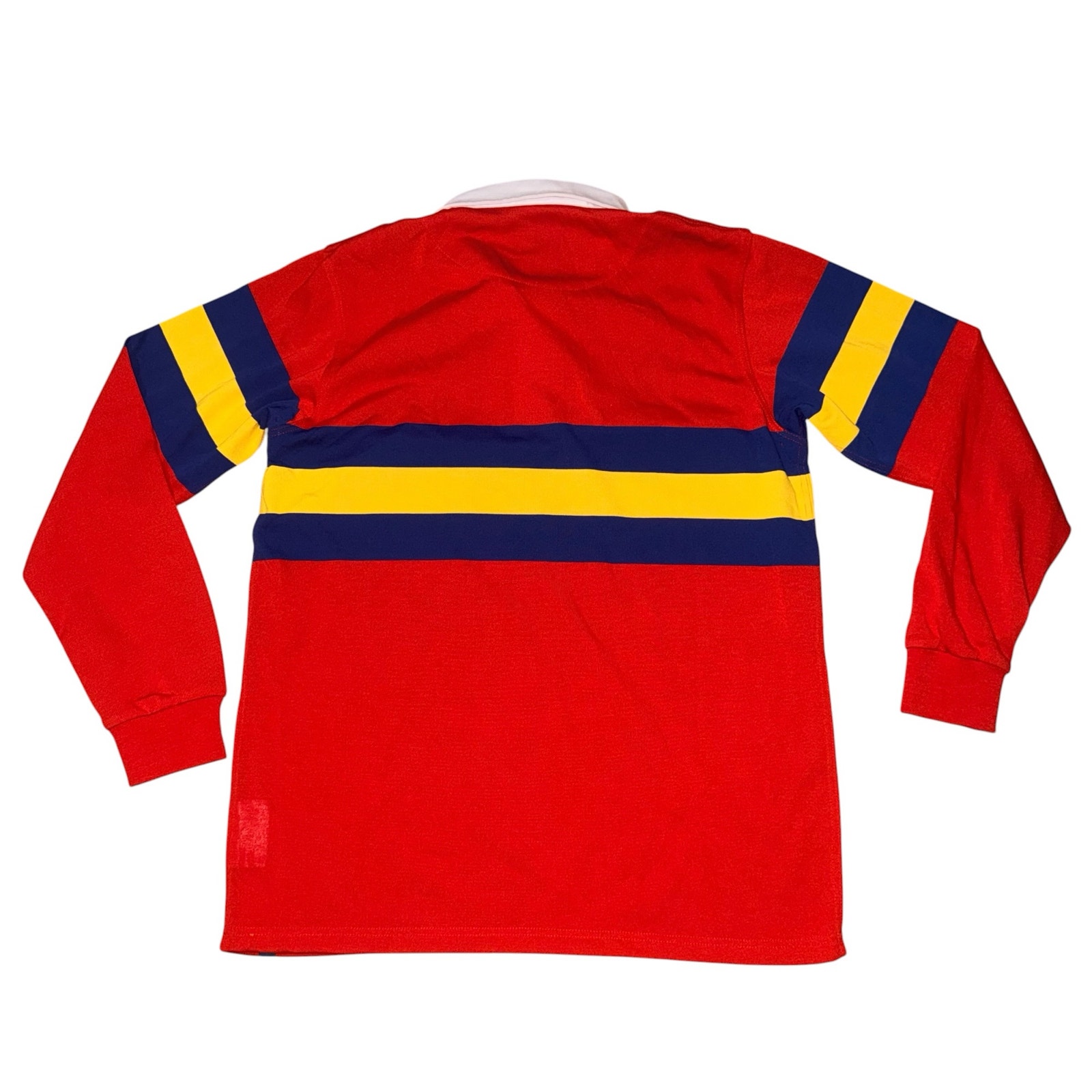 Withernot Rugby Shirt Long Sleeve Red Blue Striped Soft Cotton Men's Size Xl — image 4 of 8